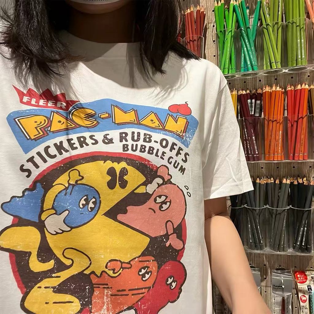 Clearout ! เสื้อผ้าชายแบบคอปกติ แขนสั้น ฤดูร้อน ขนาดใหญ่และสวมใส่สบาย ลายพิมพ์ แนวแฟชั่นสไตล์ถนน ดูเท่มาก!
