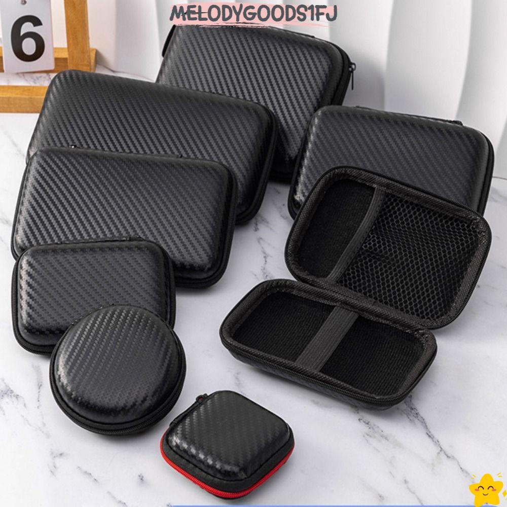 MELODYGOODS1FJ กล่องเก็บอุปกรณ์ดิจิตอล, กระเป๋าใส่หูฟังที่ทนทานทนต่อการสึกหรอ, ฝาครอบป้องกันฮาร์ดไดรฟ์แบบพกพา EVA สากลคุณภาพสูง