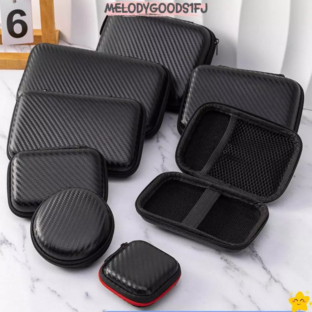 MELODYGOODS1FJ กล่องเก็บอุปกรณ์ดิจิตอล, กระเป๋าใส่หูฟังที่ทนทานทนต่อการสึกหรอ, ฝาครอบป้องกันฮาร์ดไดรฟ์แบบพกพา EVA สากลคุณภาพสูง
