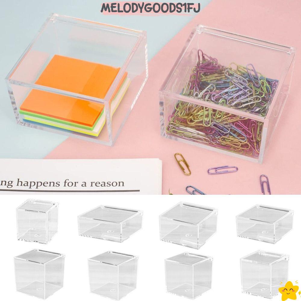MELODYGOODS1FJกล่องเก็บ,หลายขนาดพร้อมฝาครอบกล่องพลาสติก,ทนทานFlip Cover Handmade Squareเครื่องประดับเครื่องสําอางจัดเก็บParty Decor