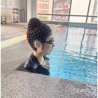 หมวกคอสเพลย์ รูปพระพุทธรูปทาทากาตะ สําหรับผู้ใหญ่ หมวกว่ายน้ำ Cosplay วันฮาโลวีน