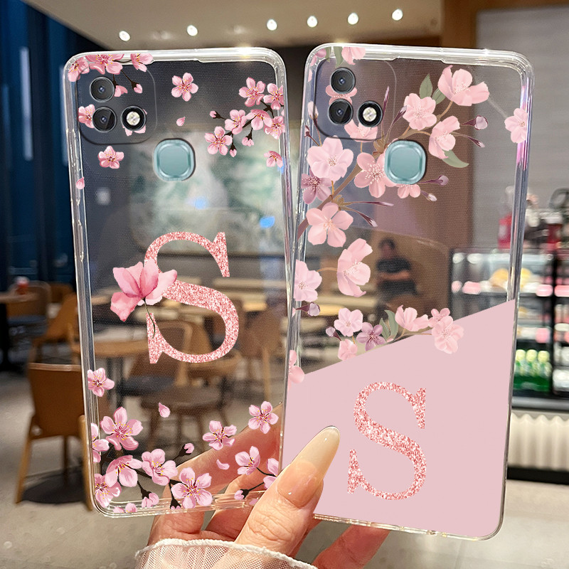 เคสโทรศัพท์สําหรับ Infinix Smart 5 Pro Hot 10i กรณี Pretty Letter ซิลิโคนนุ่ม PR652B PR652C X659B X6