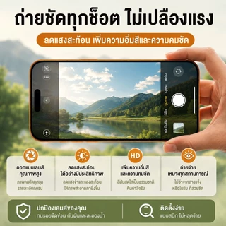 cxshop(103)เลนส์ฟิลเตอร์แม่เหล็ก ND 2in1 สำหรับ iPhone 17 Pro Max อุปกรณ์ถ่ายภาพมือถือ