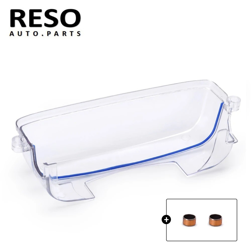RESO Clear Transparent Cam Cover Turbo Cam Pulley Clear Cover สําหรับ 92-05 Toyota Supra 2JZ 2JZGTE 