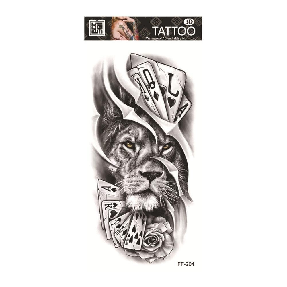 Big Arm Sleeve Tattoo Sticker กันน้ําชั่วคราว Art Body Creative P7c0 Tattoo Z5j4 สติกเกอร์ K3h5