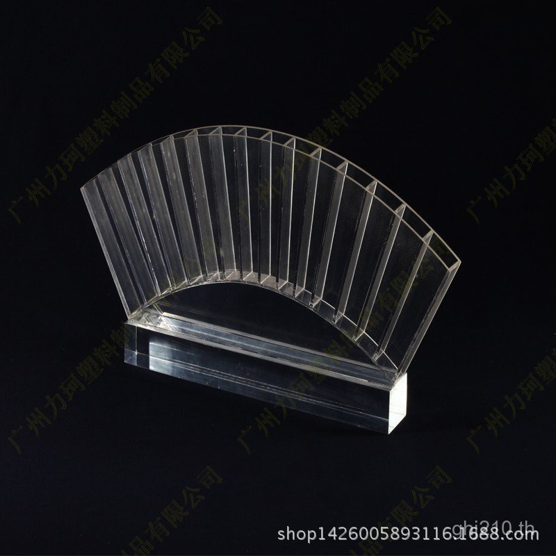 แต่งหน้าปากกาชอล์กวางอะคริลิคโค้งปากกาพิถีพิถันผู้ถือปากกาพัดลมรูป สูง-จบ ผู้ถือจอแสดงผลผู้ถือปากกา 