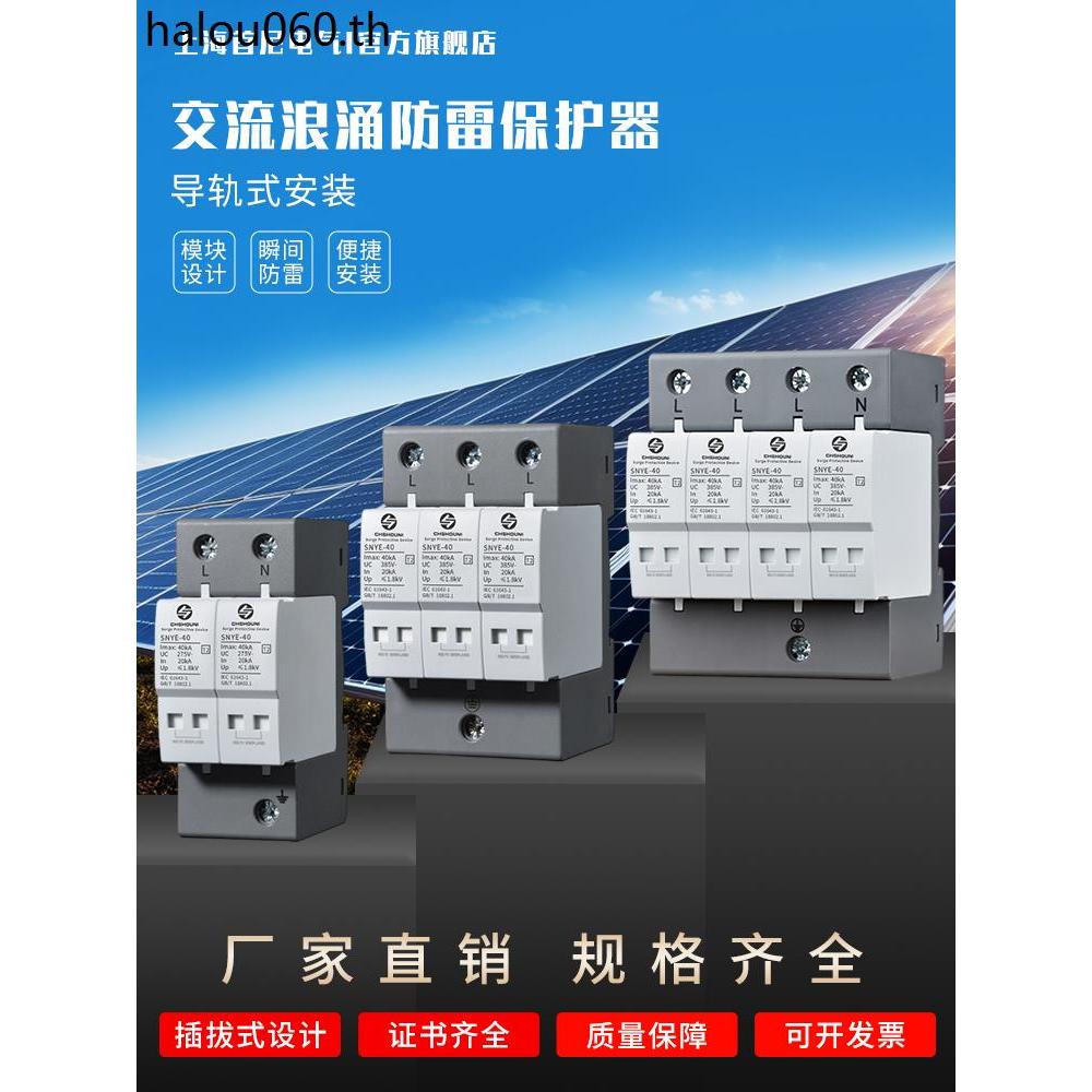 220V Surge Protector 2P ครัวเรือน Lightning Protection 4P อุตสาหกรรม Lightning Protection สวิทช์ไฟฟ้