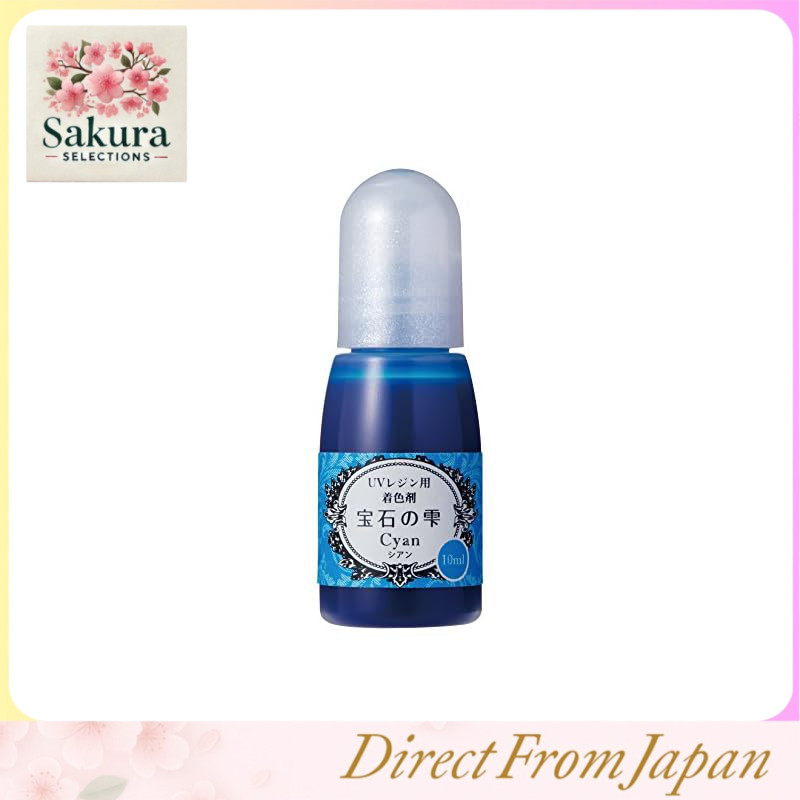 Padico Resin Coloring Agent Jewel Drops Cyan 10ml Made in Japan 403040