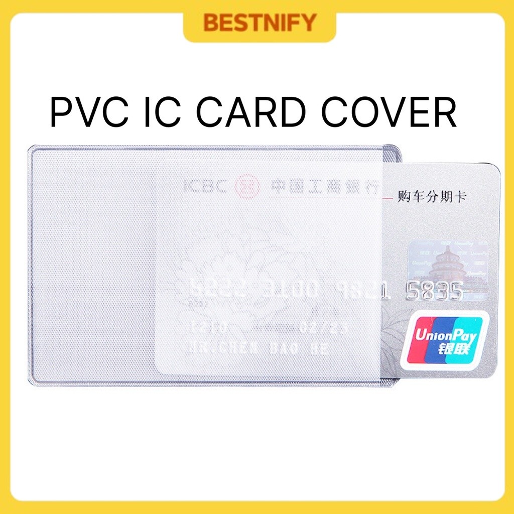 ฝาครอบการ์ด BST, IC myKad/ Lesen/ ATM/ บัตรเครดิต/ ฝาครอบผู้ถือ PVC รหัสนักเรียน, บัตรประจําตัวป้องก