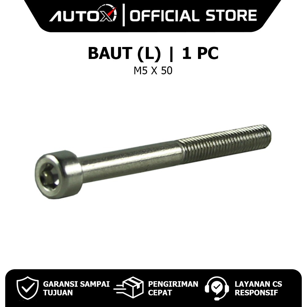 1 PC Bolt L4 M 5 x 50 Key 4 Pitch 0.8 L 4 5X50 M5x50 K K4 P0.8 Bolt Baud