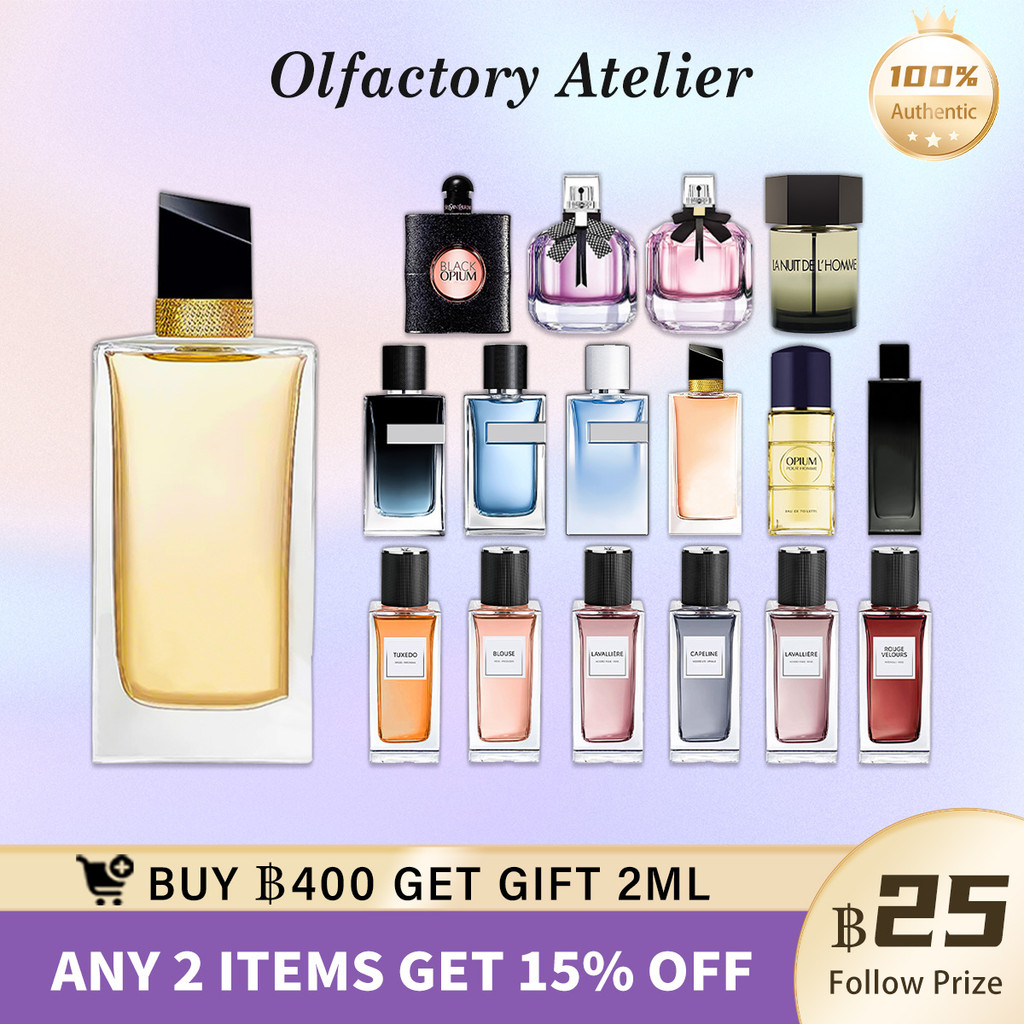 🔥น้ําหอมแท้⚡พร้อมส่ง Libre EDP/ Myslf EDP/Y EDP/Black Opium EDP น้ำหอมผู้หญิง น้ําหอมชาย น้ำหอมพกพา