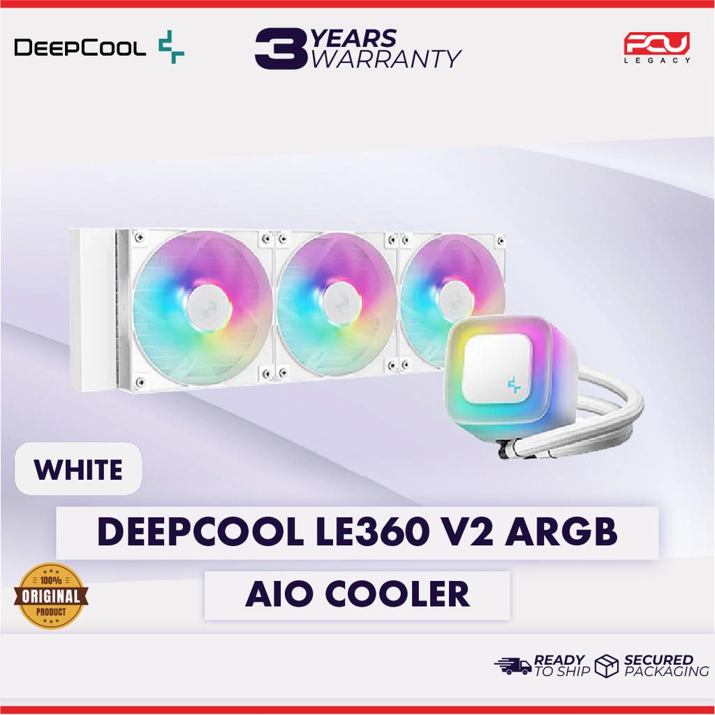 DEEPCOOL LE360 V2 ARGB AIO WATER COOLING - สีขาว