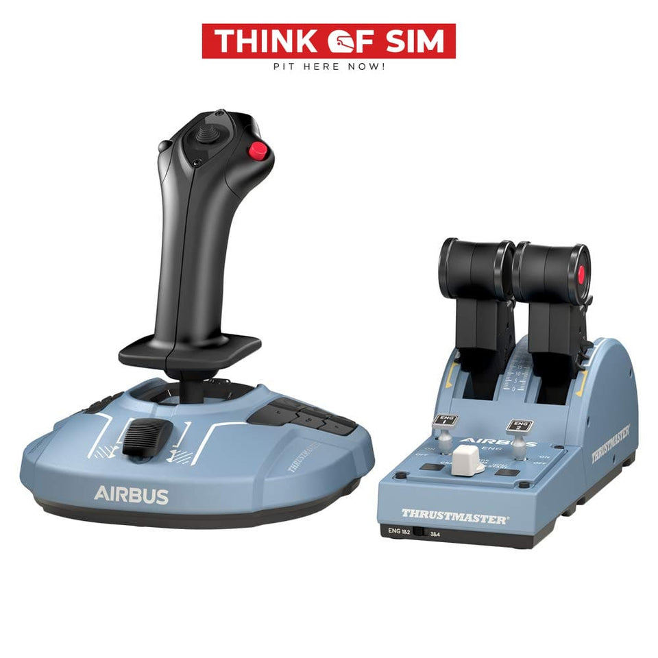 Thrustmaster TCA Officer Pack Airbus Edition | Flight Stick Flight Simulator | H.E.A.R.T. 16-Bit(รับ