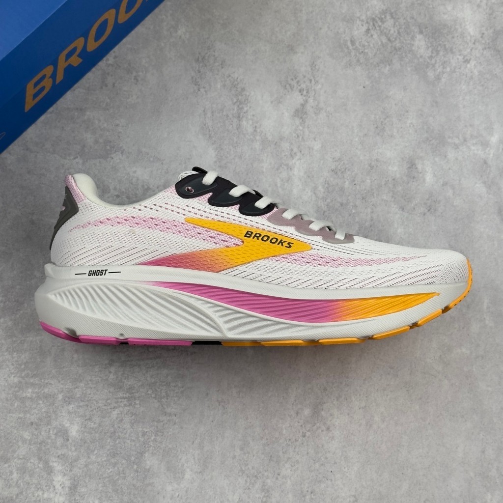 Brooks Ghost 17 ตาข่ายรองเท้าวิ่งระบายอากาศทนต่อการสึกหรอพื้นรองเท้ายางกันลื่น DNA LOFT V2 กันกระแทก