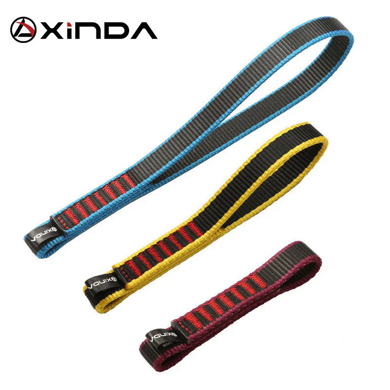Xinda Outdoor Rock Climbing Belt Support Protective Sling High Strength Wearable Polyester Belts Mou