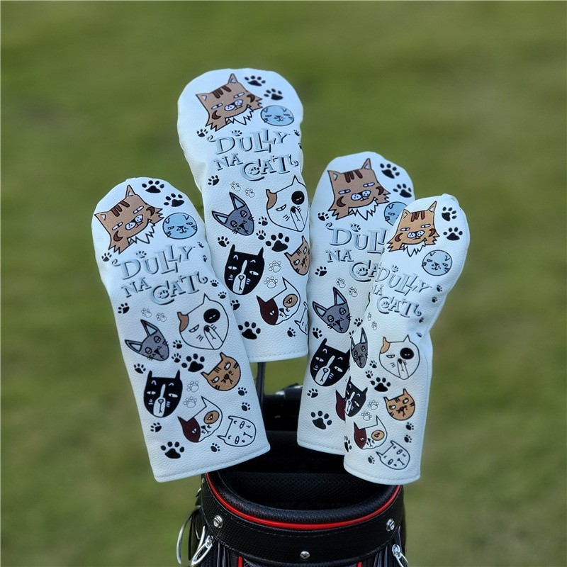 Cartoon Lazy Cat Universal Wooden Club Case Golf Club Case Cat Cute Case