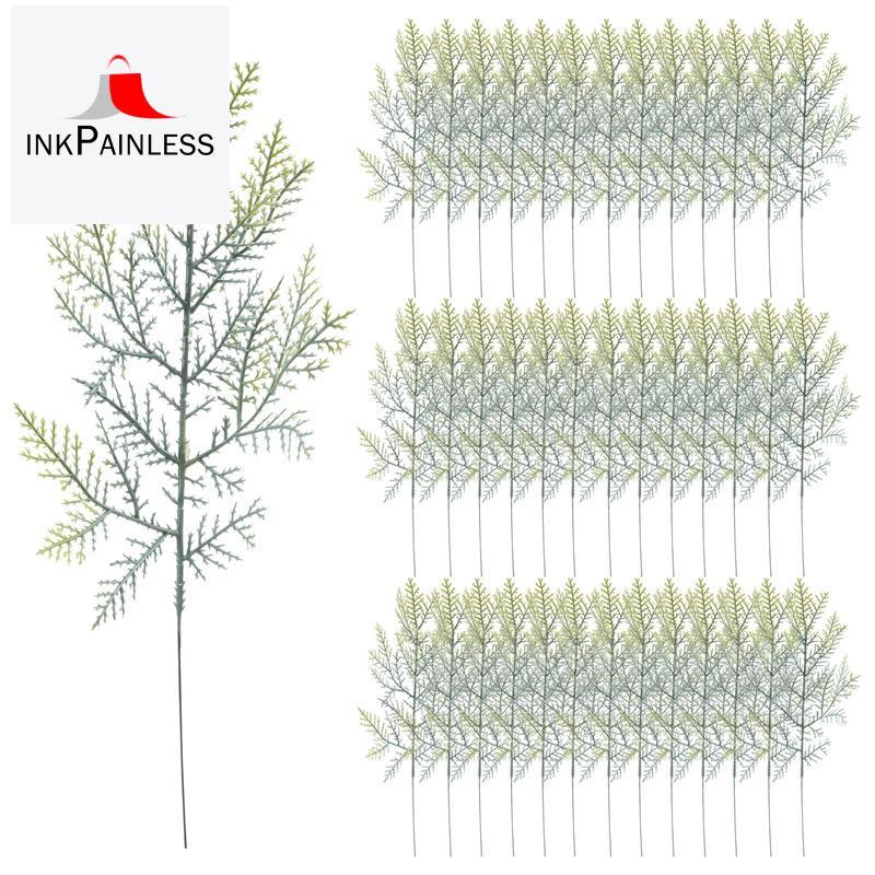 40 ชิ้นประดิษฐ์ Cedar Sprigs Faux Cedar สาขา Cedar Stems Sprigs Picks DIY อุปกรณ์เสริมสําหรับคริสต์ม