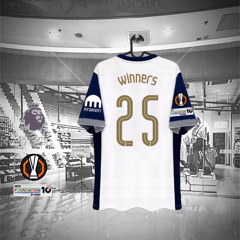 Europa League Winners Mens Stadium Tottenham Hotspur Home Shirt 2024 25