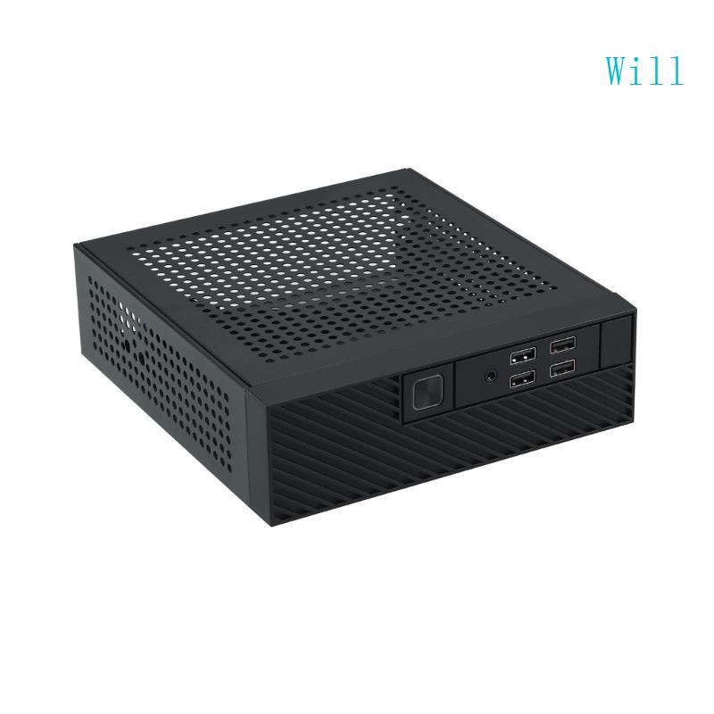 จะ M10 Mini-ITX HTPC สําหรับแชสซีเซิร์ฟเวอร์การตรวจสอบเคสพีซีพร้อมอุตสาหกรรม 4 USB