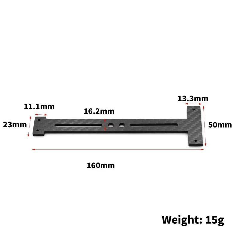 ดัดแปลงคาร์บอนไฟเบอร์แผ่นพื้นที่สองสําหรับ MJX 14303 14304 Hyper GO Drone อะไหล่อัพเกรด