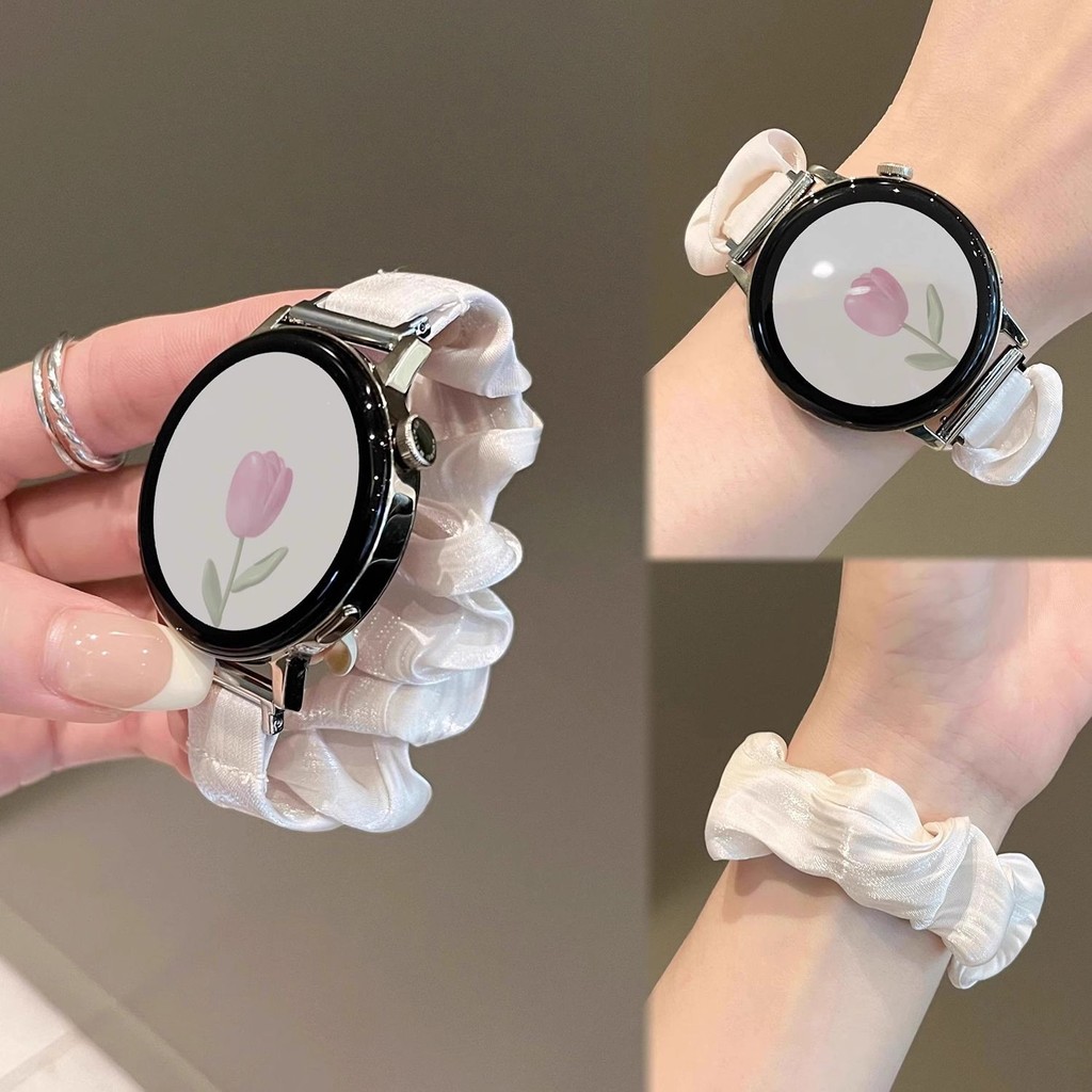 ชีฟองผ้าไหมน้ําแข็ง Scrunchy ผม Tie 14/15/16/17/18/19/20/21/22 มม.นาฬิกาผู้หญิง dw High-End ชีฟองผ้า