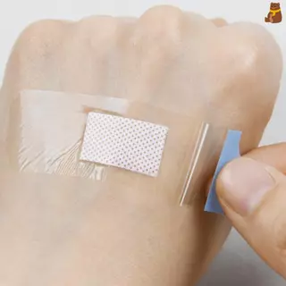 [TA] 120 ชิ้นโปร่งใสกันน้ํา Band Aid กาวทางการแพทย์แถบพลาสเตอร์สําหรับบาดแผลกีฬาอาบน้ํา TH