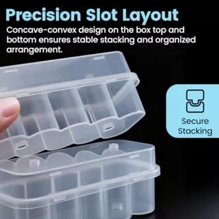 จัดส่งจากประเทศไทยPICKZEN Microtube Storage Box, Stackable Vial Storage , 3ML/10mL 10-Slot พลาสติกตู้แช่แข็งกล่องหลอดตู้เย็น Organizer