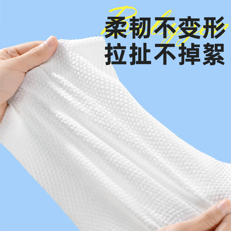 ผ้าขนหนูเช็ดหน้าแบบใช้แล้วทิ้งแขวนผ้าขนหนูทําความสะอาดผ้าขนหนูใบหน้าครัวเรือนหนาพิเศษดูดซับติดผนัง - รูปที่ 2