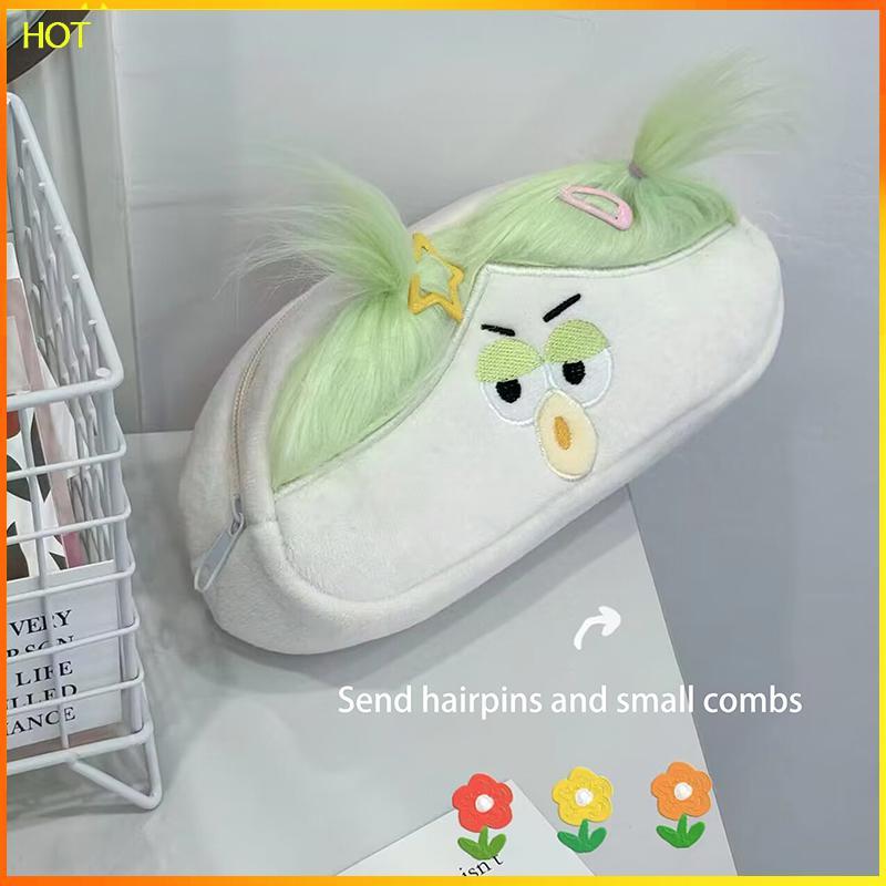 Technicolorsuper ตลกความจุขนาดใหญ่กระเป๋าดินสอตุ๊กตาสร้างสรรค์การ์ตูนปากใหญ่สาวปากกากล่องเก็บแบบพกพาเครื่องเขียนของขวัญ TSR - รูปที่ 3