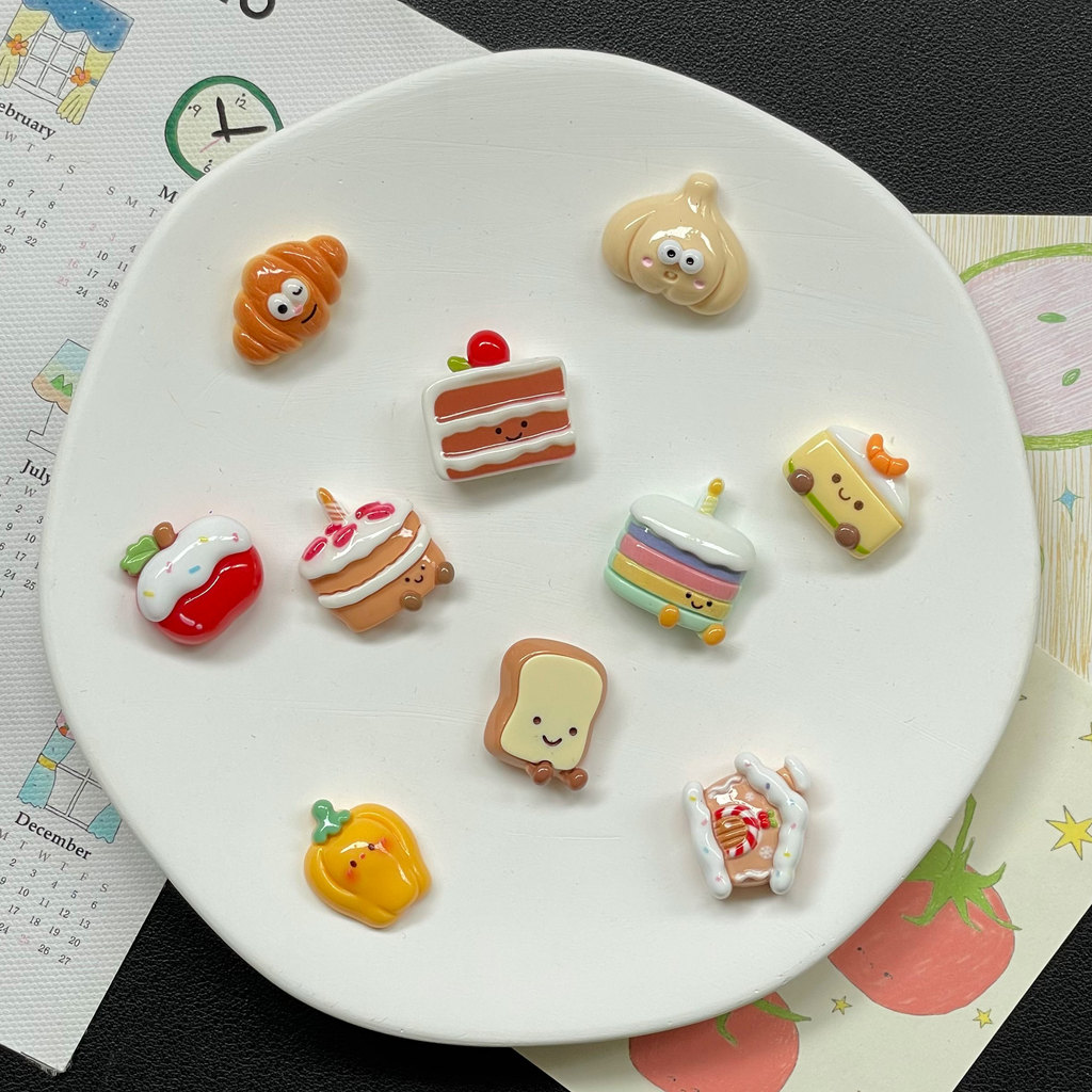 รูอุปกรณ์รองเท้า2025เค้กแสดงออกใหม่น่ารักสร้างสรรค์รองเท้าหัวเข็มขัดทําเองเหมาะสําหรับจระเข้รองเท้าหัวเข็มขัดที่ถอดออกได้รองเท้ารูหัวเข็มขัดบุชชรองเท้าจื้อบิซิงอินรองเ - รูปที่ 6