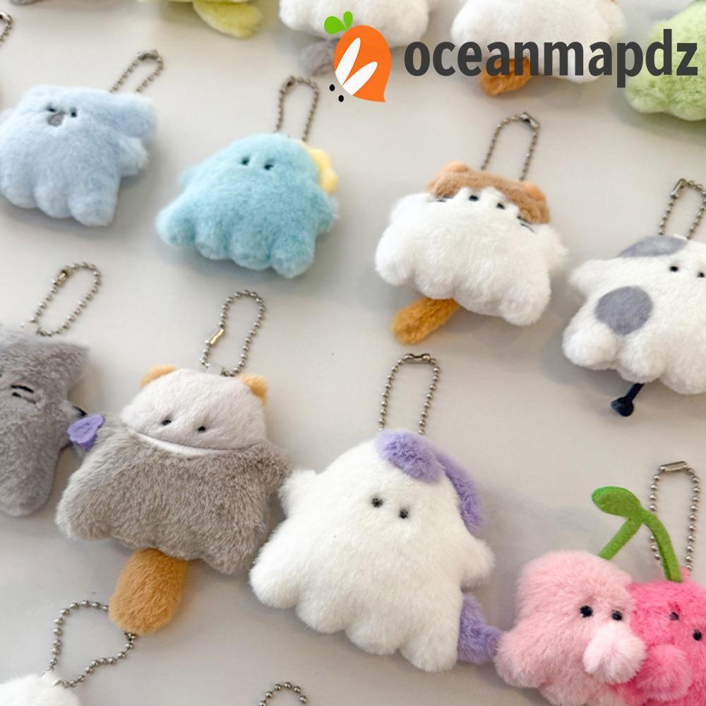 OCEANMAPDZ Magnetic Obaknu พวงกุญแจน่ารัก Obaku แม่เหล็กติดตู้เย็น, ตุ๊กตาน่ารักสุ่มสไตล์ Soft Mini 