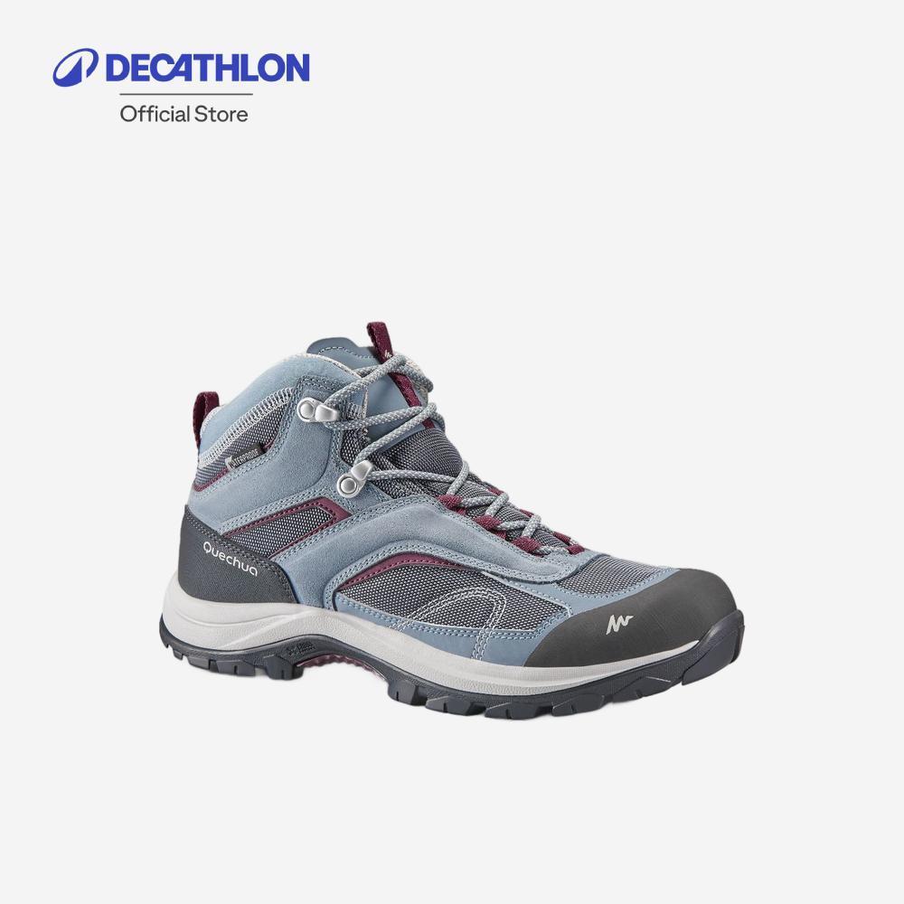 Decathlon Women’S Waterproof Mountain Walking Shoes รองเท้าหุ้มข้อผู้หญิง กันน้ำสำหรับเดินป่า รุ่น M