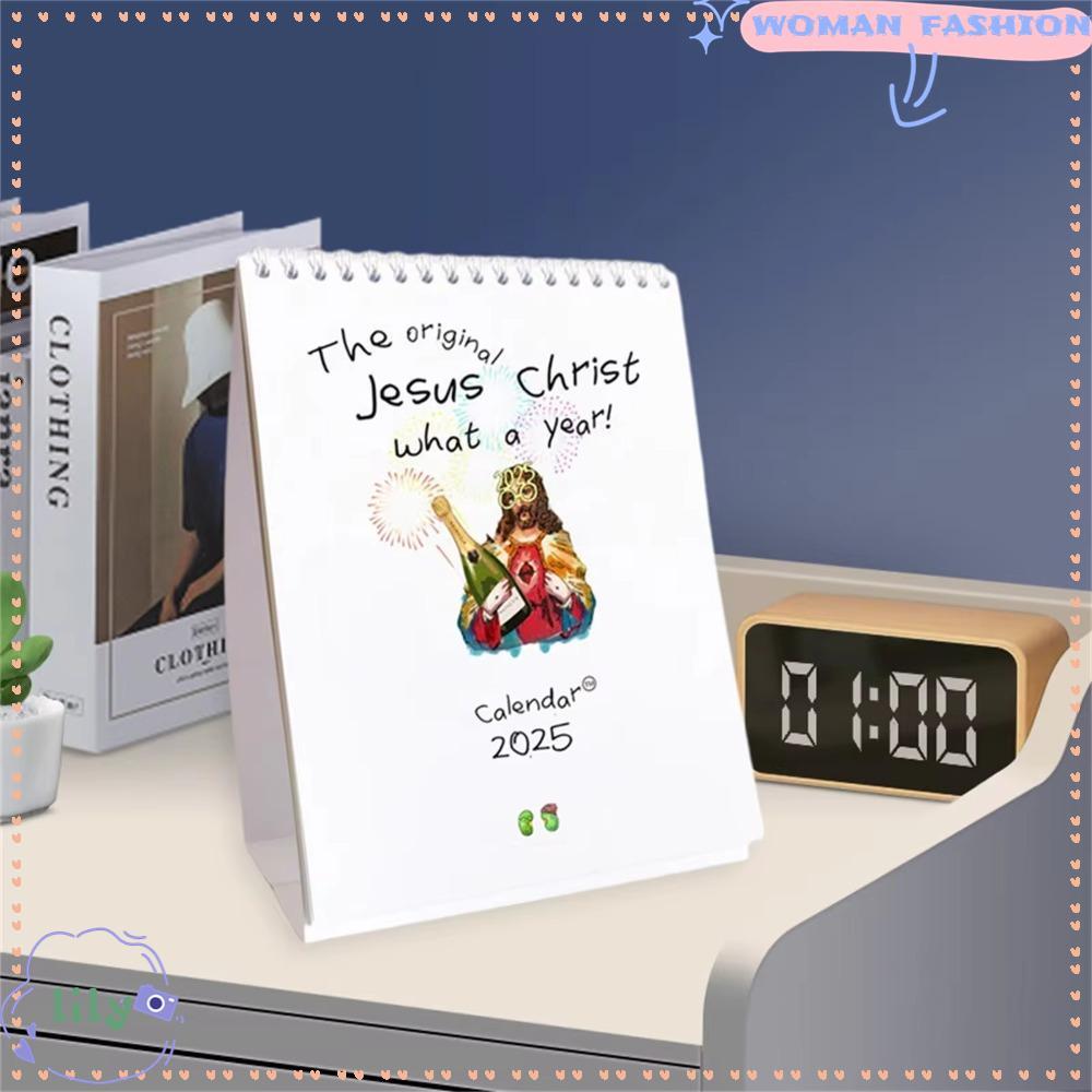 LILY Christ Calendar 2025, Inspiring Painting Hanging On Wall Jesus Calendar, Professional What A Ye