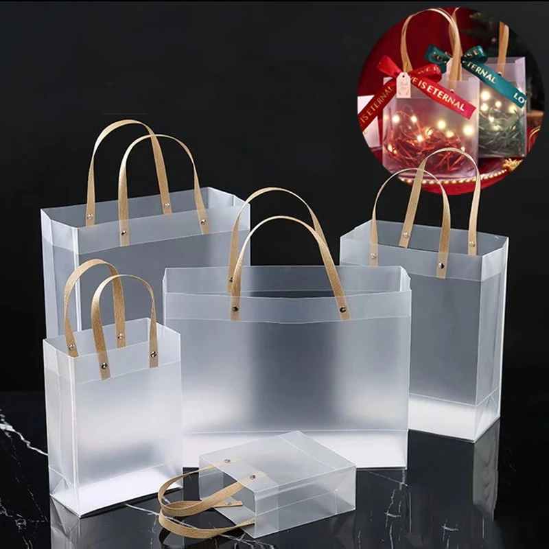 ร้านขายส่งถุงของขวัญ PVC ขนาดเล็ก เนื้อด้านกันรอย 1 ใบ/แพ็ค สำหรับห่อขนม/เครื่องสำอาง/ของชำร่วย กันน้ำ+ทนทาน ✨🎁 #ถุงแพ็ค