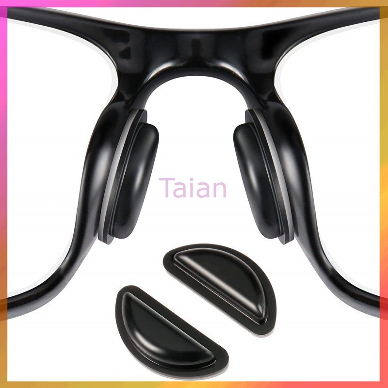 Taian ซิลิโคนติดกันลื่น Air Nose ซิลิโคนเจลจับจมูก นุ่มสบาย ลดรอยกดทับป้องกันแว่นตก แว่นไหล