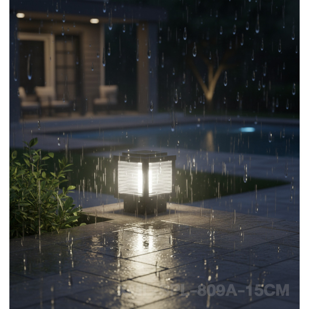 โคมไฟหัวเสาโซล่าเซลล์ รุ่น SPL-809 (เปิดได้ 3 แสง) - รูปที่ 2