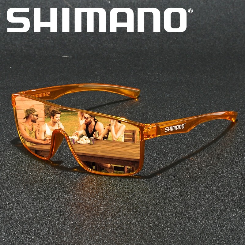 แว่นกันแดดโพลาไรซ์ SHIMANO กันUVและลม เหมาะสำหรับกิจกรรมกลางแจ้ง เช่น การตกปลากับการขี่จักรยานเสือภูเขา