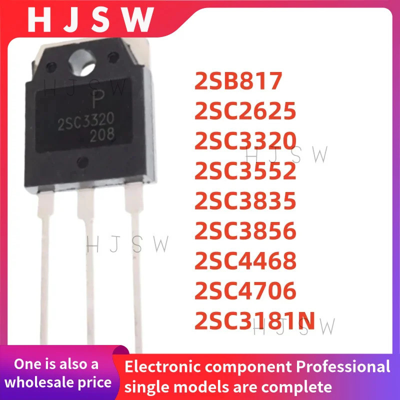 5PCS 2SB817 2SC2625 2SC3320 2SC3552 2SC3835 2SC3856 2SC4468 2SC4706 2SC3181N B817 C2625 C3552 C4835 