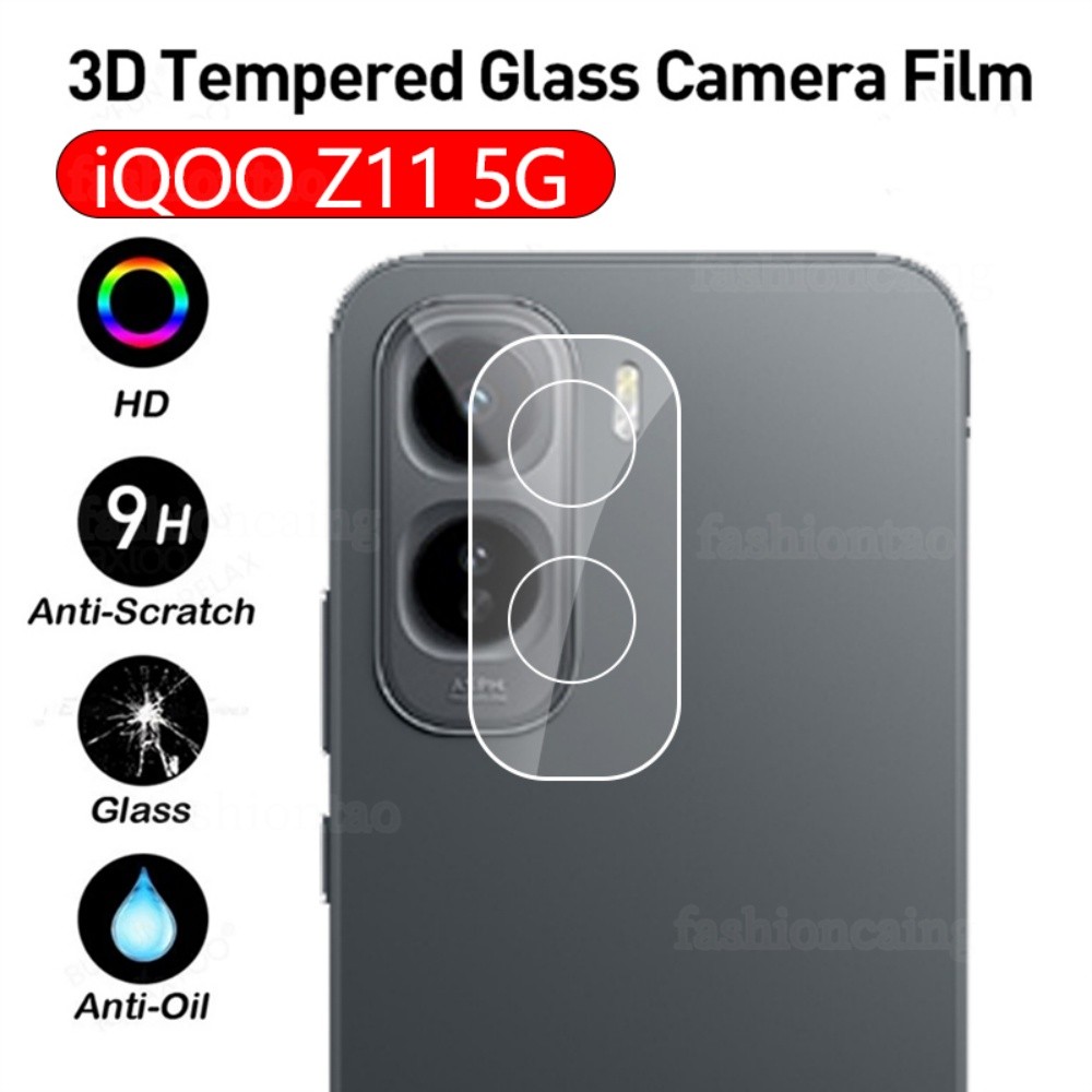 ฟิล์มกระจกนิรภัยคลุมเต็มเลนส์กล้อง 3D สําหรับ Vivo iQOO Z11 5G, Z11 X, Z11X, Z11 Turbo (รองรับ iQOO Z11 2026)