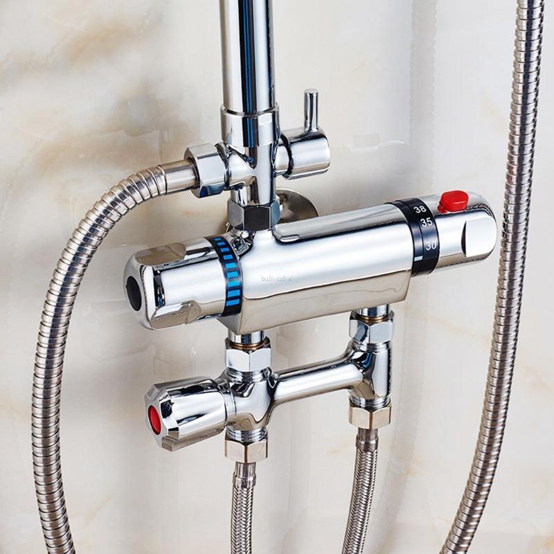 BA Thermostatic Shower Mixer Thermostatic Bar Shower Mixer สําหรับวาล์วสําหรับ w Temp Co