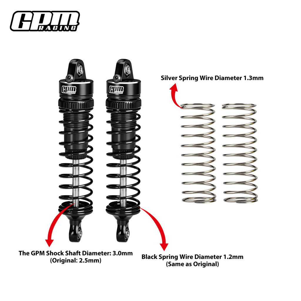 GPM 74 มม.อลูมิเนียมด้านหลัง Suspension สําหรับ ARRMA 1/16 MINI KRATON 3S อุปกรณ์เสริม MAKMO74R