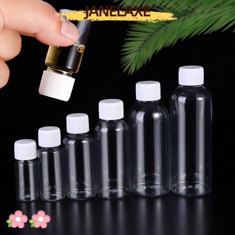 JANELAXE932JN 10 ชิ้นซีลขวด,พลาสติก PET คอนเทนเนอร์เครื่องสําอาง,แบบพกพา Travel ขวด 10/20/30/50/80/100ml โลชั่นคอนเทนเนอร์แชมพู Liquid Powder