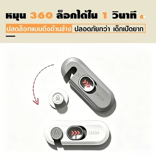 ตัวล็อคตู้เย็น ตัวล็อกตู้ ลิ้นชัก ประตู ตู้เย็น อเนกประสงค์ เพื่อความปลอดภัย สําหรับเด็ก กันเด็กเปิด ตัวล็อกตู้เสื้อผ้า