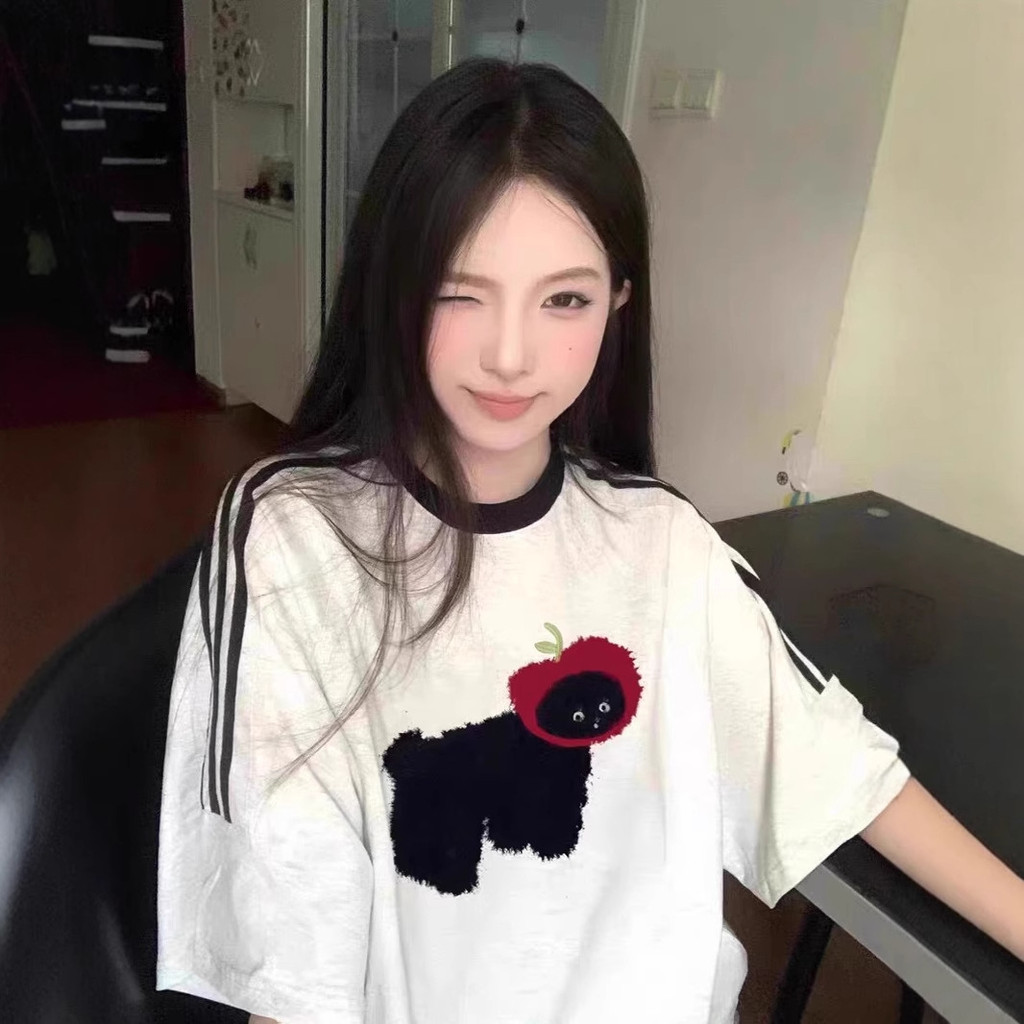 2026เสื้อยืดแขนสั้นผู้หญิงฤดูร้อน2025 สไตล์ใหม่ไขมันมมขนาดใหญ่SlimmerดูการออกแบบNicheผ้าฝ้ายแท้รอบคอ