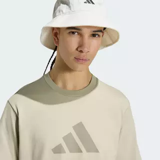 adidas ไลฟ์สไตล์ เสื้อยืด Future Icons 3 Bar Logo ผู้ชาย สีน้ำตาล KD5184