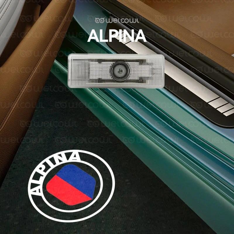 ยินดีต้อนรับประตูรถสําหรับ ALPINA B4 XD3 B7 HD ไม่ซีดจาง led ไอคอนโปรเจคเตอร์ Ghost Shadow ไฟ