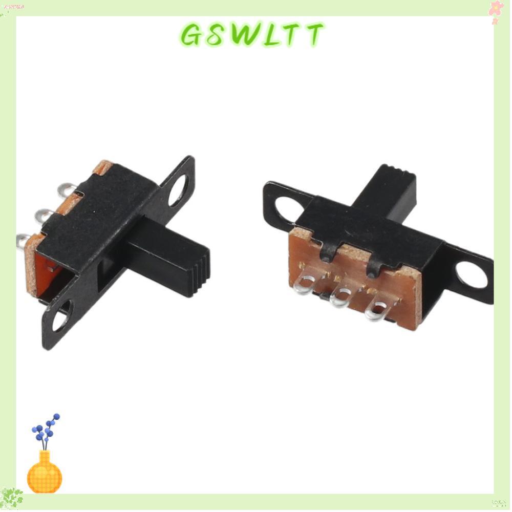 GSWLTT สวิตช์สไลด์ 8 ชิ้น, SS12F15VG6 แผง Micro Mini Toggle Switch, DC 50V 0.5A 6 มม.3 ขา 2 ตําแหน่ง
