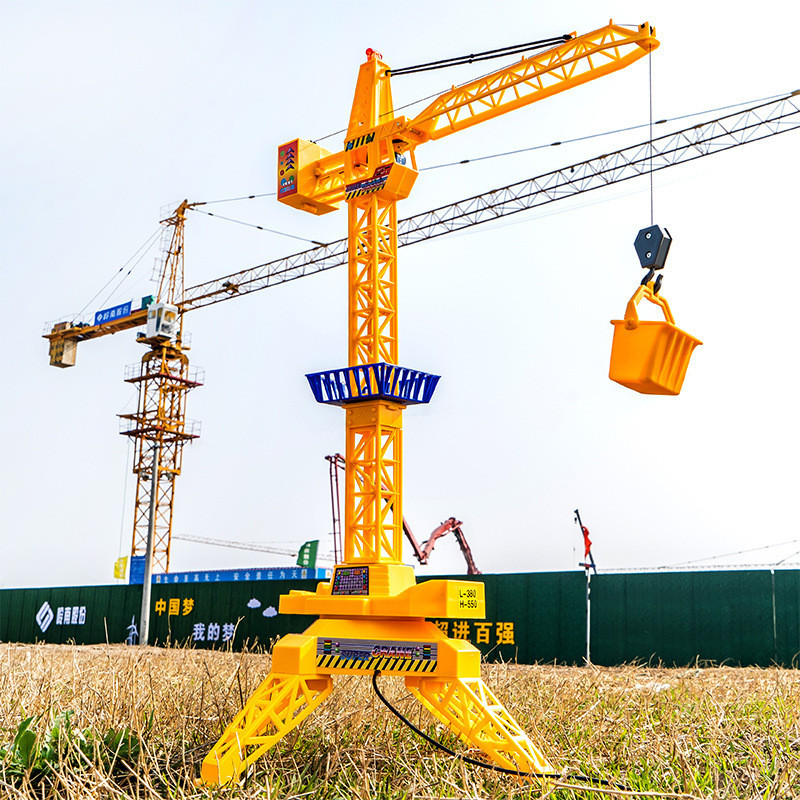 Boy รีโมทคอนโทรลไฟฟ้า Tower Crane วิศวกรรมยานพาหนะรุ่น Crane Crane Crane Crane ของเล่นเด็กของขวัญขาย