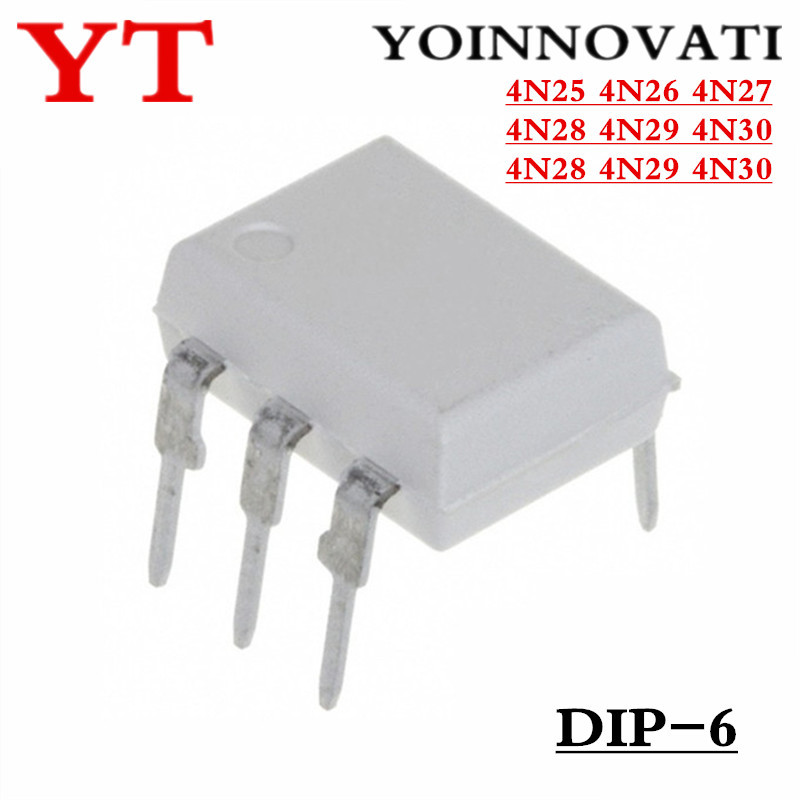 100 ชิ้น 4N25 4N26 4N27 4N28 4N29 DIP-6 บรรจุภัณฑ์ IC