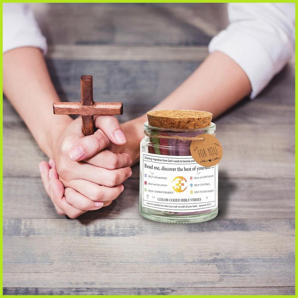 พระคัมภีร์ Verse Jar Hope Holy Bible Jar Christian Bible Verse Jar Bible Study Supplies 90 สี Bible 